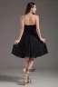 Fashion Strapless Knee Length Chiffon Bridesmaids Dresses