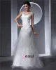 Charming Style Square Floor Length Lace Tulle Women Mermaid Wedding Dress