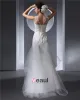 Charming Style Square Floor Length Lace Tulle Women Mermaid Wedding Dress