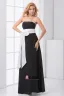 Mousseline De Soie Satin Plisse Bowknot Robe Bustier De Demoiselle D'honneur De Longueur De La Cheville Sans Manche De Mode