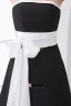 Mousseline De Soie Satin Plisse Bowknot Robe Bustier De Demoiselle D'honneur De Longueur De La Cheville Sans Manche De Mode