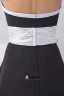 Mousseline De Soie Satin Plisse Bowknot Robe Bustier De Demoiselle D'honneur De Longueur De La Cheville Sans Manche De Mode