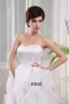 Organza Silk Ruffle Sweetheart Sleeveless Asymmetrical Length Mini Wedding Dress