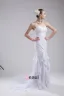 Fashion Chiffon Imitation Silk Ruffle Beading Sweetheart Floor Length Mermaid Wedding Dress