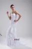Fashion Chiffon Imitation Silk Ruffle Beading Sweetheart Floor Length Mermaid Wedding Dress