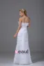 Charming Style Strapless Floor Length Ruffles Organza Women Sheath Wedding Dress