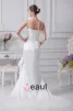Charmeuse Shoulder Straps Chapel Sheath Bridal Gown Wedding Dress