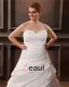 Elegant Taft Liebsten Kapelle Zug A-linie Brautkleid Hochzeitskleider Große Größen