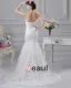 Lace Strapless Beading Applique Court Mermaid Bridal Gown Wedding Dresses