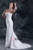 Lace Flower Sequins Sweetheart Court Train Sheath Wedding Dress