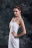 Lace Flower Sequins Sweetheart Court Train Sheath Wedding Dress