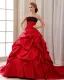 Elegant Ruffle Strapless Back Lace Up Court Train Satin Lace Ball Gown Wedding Dress