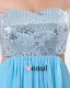 Chiffon Paljetter Plissert Kjaereste Gulv Lengde Ballkjoler