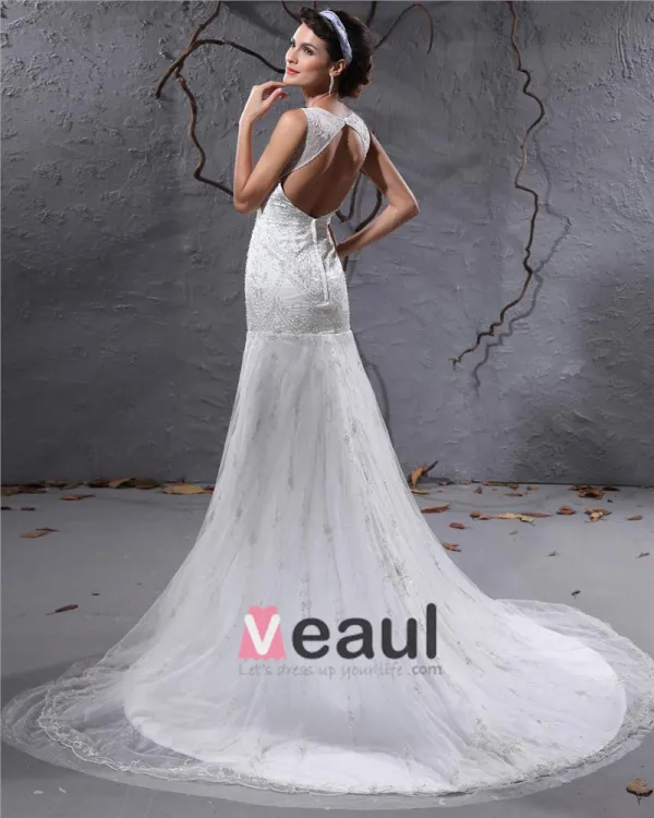 slim fit dress slacks Princess Cathedral Train Tulle and Lace Wedding Dress COCOMELODY LD4349, 60 Days / Ivory / US4-UK6-EUR34 main image 1