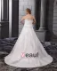 Taffeta Lace Flower Bead Sweetheart Applique Beading Princess Floor Length Wedding Dresses