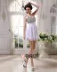 Sleeveless Chiffon Beading Spaghetti Straps Short Cocktail Dress