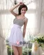 Sleeveless Chiffon Beading Spaghetti Straps Short Cocktail Dress