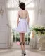 Sleeveless Chiffon Beading Spaghetti Straps Short Cocktail Dress