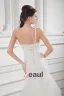 Organza Ruffle Flower One Shoulder Court Train Tiered Mermaid Wedding Dress