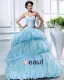 Ball Gown Sweetheart Sleeveless Chapel Train Organza Beading Womens Quinceanera Prom Dresses