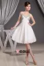 Stylish Chiffon Spaghetti Straps Beading Sleeveless Zipper Knee Length Pleated Cocktail Dress