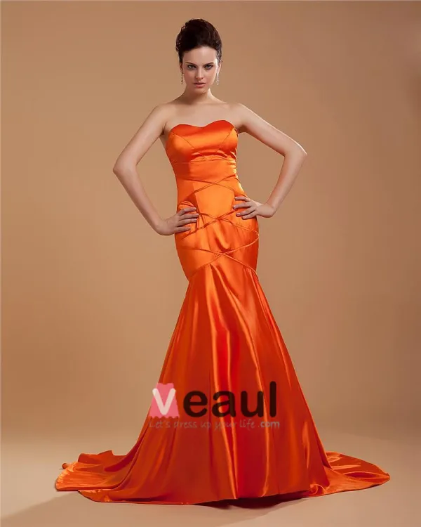 Elegant Satin Robe De Soirée De Longueur