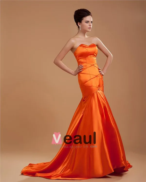 Elegant Satin Robe De Soirée De Longueur
