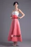 Fleur De Satin Robe Bustier De Demoiselle D'honneur De Longueur De Cheville De Mode