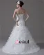 Graceful Beading Ruffles Floor Length Court Train Sweetheart Yarn Mermaid Wedding Dress