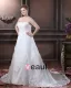 Satin Organza Perles Applique Fleur Bustier De La Main Ainsi Que La Taille De Mariée Robes De Mariage De Robe