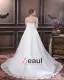 Satin Organza Perles Applique Fleur Bustier De La Main Ainsi Que La Taille De Mariée Robes De Mariage De Robe