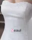Satin Organza Perles Applique Fleur Bustier De La Main Ainsi Que La Taille De Mariée Robes De Mariage De Robe