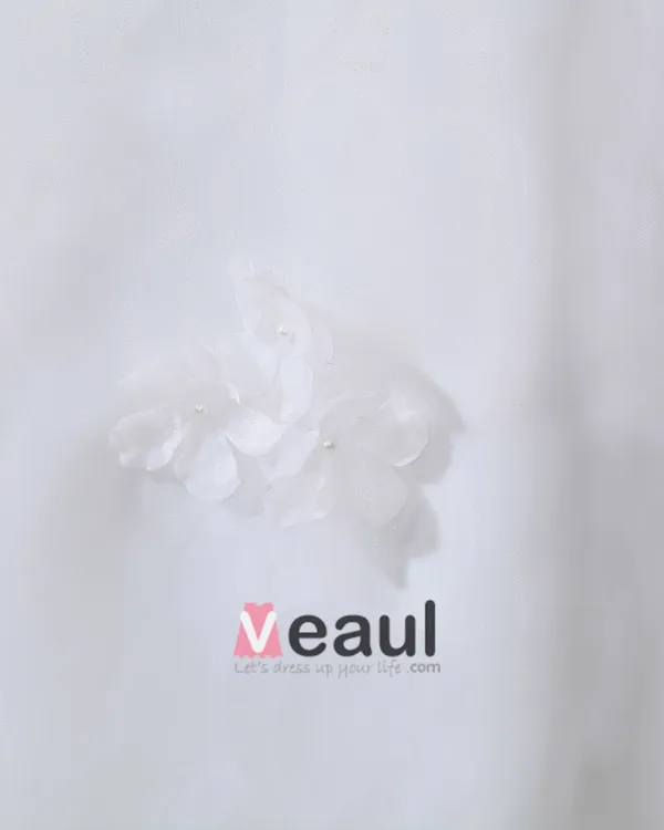 Satin Organza Perles Applique Fleur Bustier De La Main Ainsi Que La Taille De Mariée Robes De Mariage De Robe