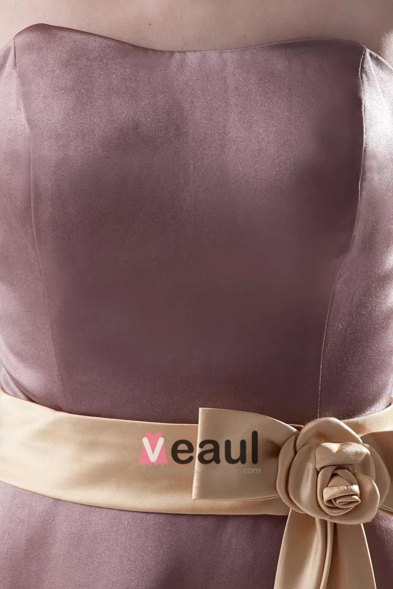 Kjaereste Halsen Ermelos Lar Lengde Blomst Satin Kvinne Liten Sort Kjole