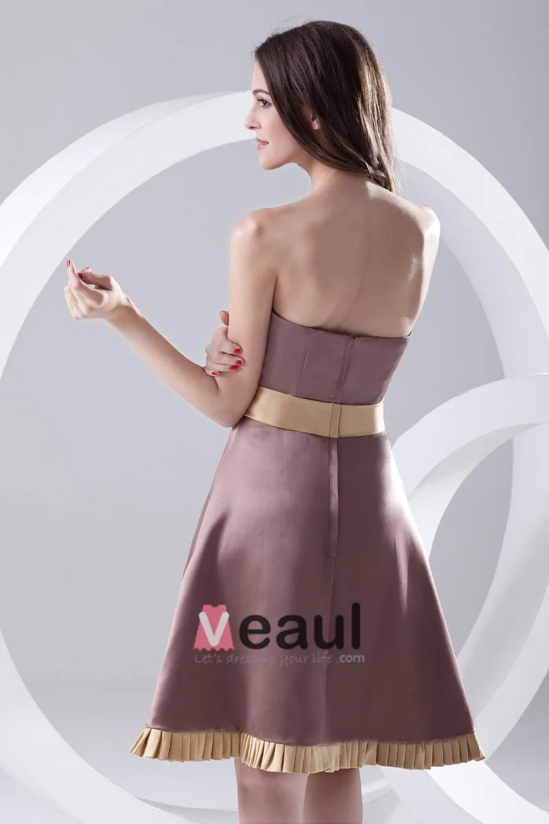 Kjaereste Halsen Ermelos Lar Lengde Blomst Satin Kvinne Liten Sort Kjole