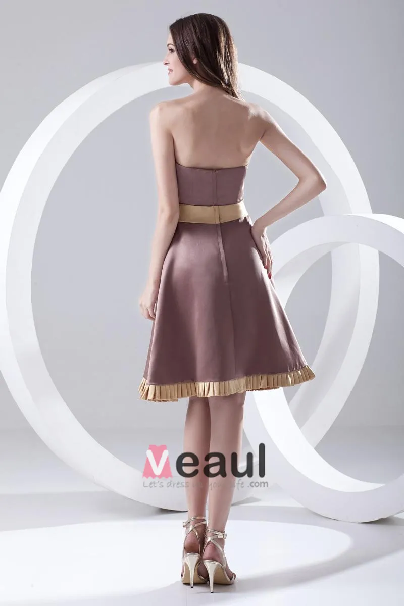 Kjaereste Halsen Ermelos Lar Lengde Blomst Satin Kvinne Liten Sort Kjole