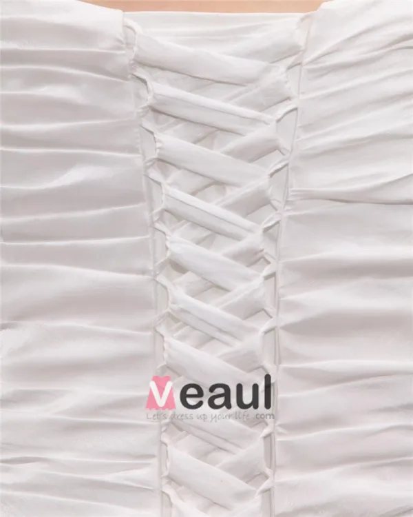 Rhinestone Ruffle Shoulder Straps Court Plus Size Bridal Gown Wedding Dress