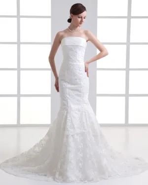 Tulle Applique Schatz Gericht Zug Hochzeitskleid Brautkleider