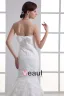 Tulle Applique Strapless Court Train Mermaid Wedding Dress