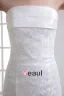 Tulle Applique Strapless Court Train Mermaid Wedding Dress