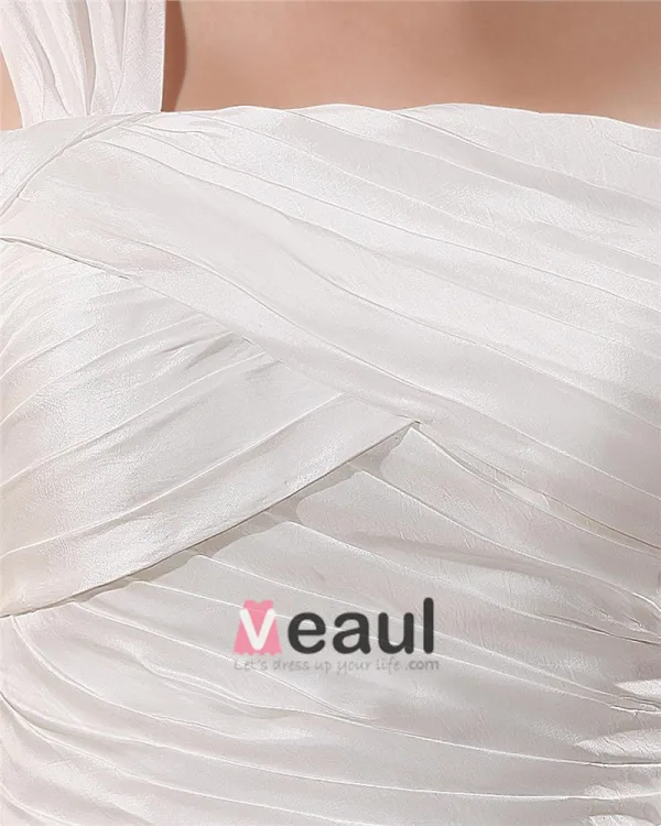 Satin Applique Une Cour D'epaule Plus La Taille Des Robes De Mariée De Mariage De Robe