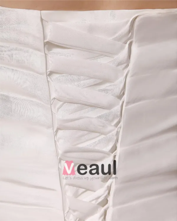 Satin Applique Une Cour D'epaule Plus La Taille Des Robes De Mariée De Mariage De Robe