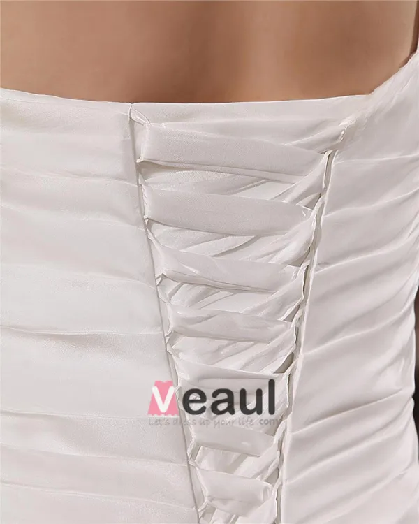 Satin Applique Une Cour D'epaule Plus La Taille Des Robes De Mariée De Mariage De Robe