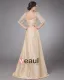 Taffeta Embroidery Ruffle Queen Anne Ankle Length Mothers of Bride Guests Dresses