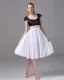 Imitation Silk Square Knee Length Color Matching Bridesmaid Dresses