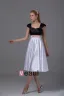 Imitation Silk Square Knee Length Color Matching Bridesmaid Dresses