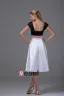 Imitation Silk Square Knee Length Color Matching Bridesmaid Dresses