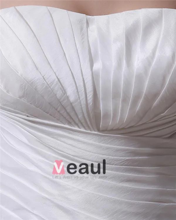 Magnifique Bustier En Satin Train Chapelle Nuptiale A-ligne Plus La Robe De Mariage