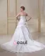 Magnifique Bustier En Satin Train Chapelle Nuptiale A-ligne Plus La Robe De Mariage