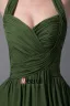 Chiffon Imitation Silk Ruffle Halter Knee Length Bridesmaid Dresses